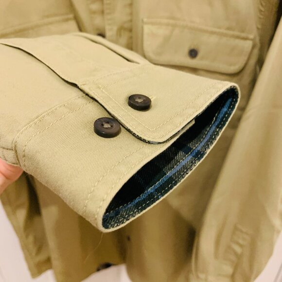 - Vintage LL BEAN Heavy Work Chore Shirt Jacket Size Large - Picture 6 of 11